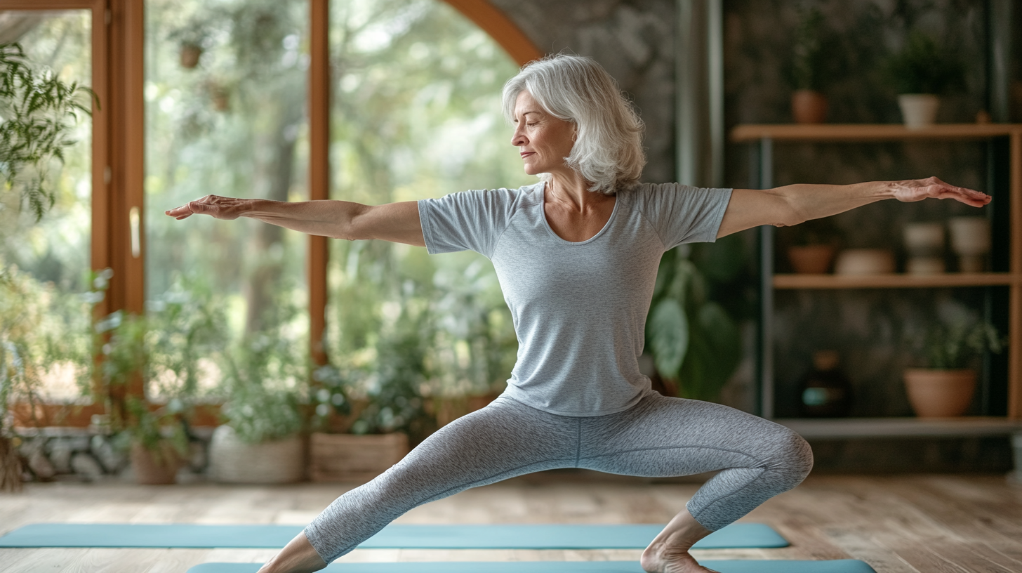 Спокійна атмосфера студії йоги